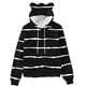 thumbnail image 1 of Puntoco chaqueta de mujer Otoño e Invierno de manga larga a rayas estampadas con capucha suéter con bolsillo chaqueta liquidación de Navidad Puntoco Puntoco-5364, 1 of 4