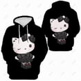 thumbnail image 2 of Sudadera con capucha Harajuku para mujer, ropa con estampado de Hello Kitty, Jersey gráfico Punk de Halloween, sudaderas Vintage de talla grande # S, 2 of 4