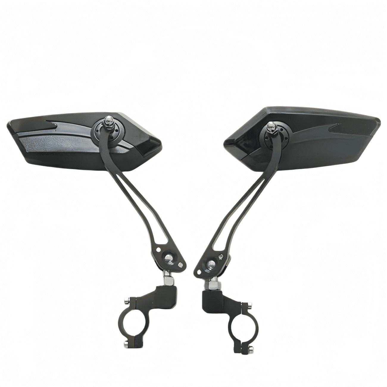 1 Pair Bike Mirror, Rotaty Diamond MTB Road Cycling Bicycle Handlebar Rear View Glass