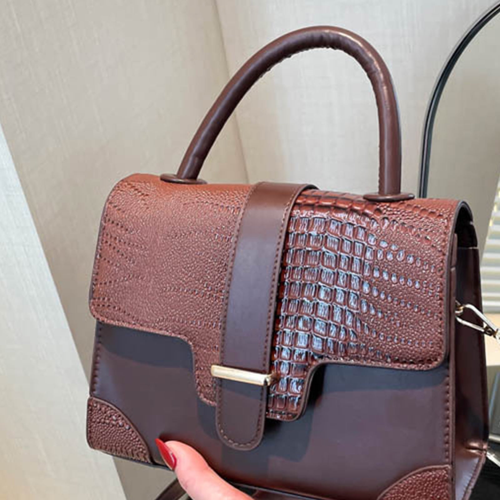 Yoetaun Stylish Small Crossbody Bag For Women Fashion Shoulder Bags PU Leather Handbag For And Everyday Use Grey
