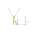 thumbnail image 4 of Collar Gargantilla Letra N Horoz Oro 10K 45cm, 4 of 4
