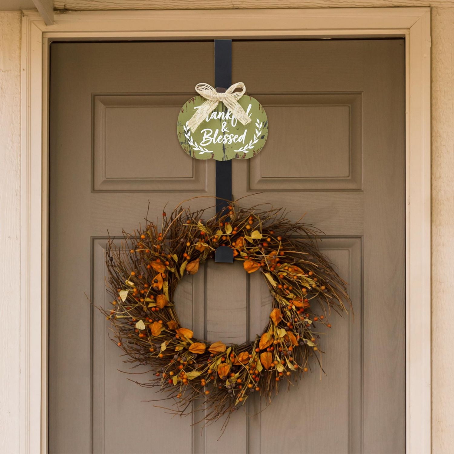 Way To Celebrate Thankful and Blessed Design Hook Hanger