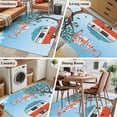 thumbnail image 5 of Let's Go Camping Area Rugs 2.7'x5', Washable Small Throw Rugs for Kitchen Bedroom, Modern Camper Van Trees Blue Sky Indoor Outdoor Rug Non-Slip Low Pile Carpet Runner Reversible Floor Mats, 5 of 8