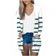 thumbnail image 2 of Cárdigan de mujer, moda, estampado, casual, manga larga, cárdigan, blusa de poliéster para mujer, 2 of 6