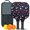 Pioneer Flower Floral-2, variant on Pickleball Paddles Set,Pioneer Flower Floral Print Pattern Fiberglass Surface Pickleball Racket Set with 2 Indoor Outdoor Pickleball Balls and Pickleball Bag,Pickle-ball Equipment