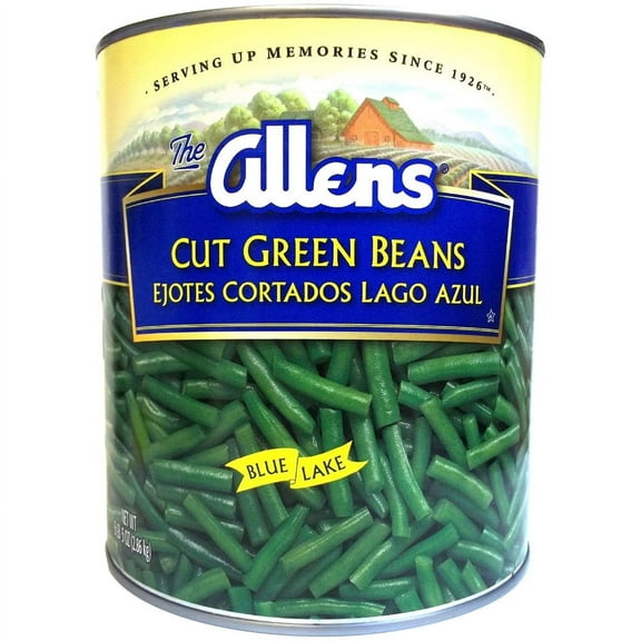 Allens Canned Green Beans, 101 oz Can
