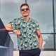 thumbnail image 4 of Fotbe PUG HEAD And Flower Camiseta Polo de Golf para Hombre con Estampado – Camisa Deportiva Transpirable con Cuello Abotonado-4X-Large, 4 of 6