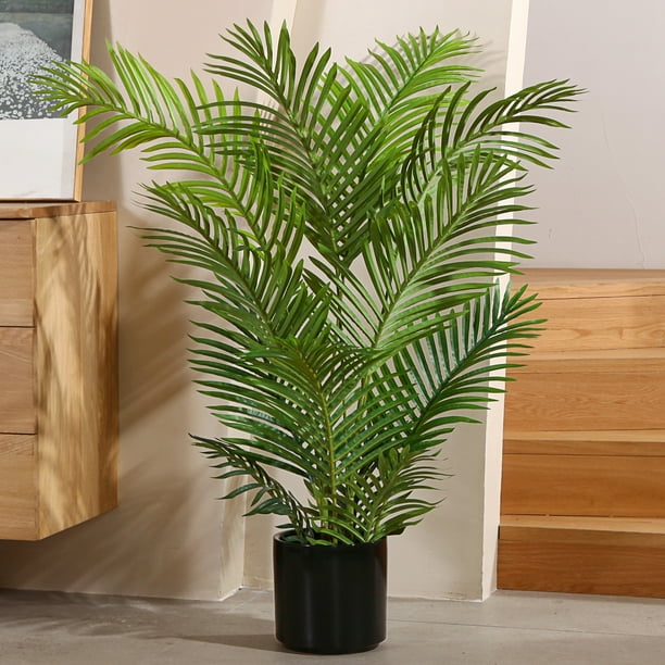 Fake Majesty Palm Plant 4 Feet Artificial Majestic Palm Faux Ravenea