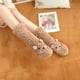 thumbnail image 3 of Calcetines de Fuzzy Multicolor Animal Cozy marrón Hugo Calcetines de lana coral, 3 of 9
