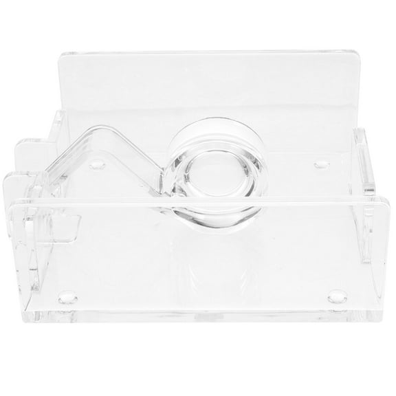FUTUREORYY Napkin Dispenser Transparent Square 1Pcs 6.09X6.09X2.36in