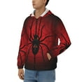 thumbnail image 3 of Vsdgher Spider on the Web Mens Hoodies Zip Hoodie, Hoodies for Men, Zip-up Hooded Sweatshirt-3X-Large, 3 of 5