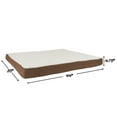 Orthopedic Sherpa Top Dog Pet Bed with Memory Foam and Removable Cover