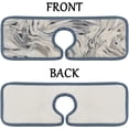 thumbnail image 6 of SKYSONIC Faucet Absorbent Mat 2 Pcs Marbling Pattern Kitchen Faucet Splash Catcher Washable Counter Drying Pads Behind Faucet for Kitchen Bathroom, 6 of 7