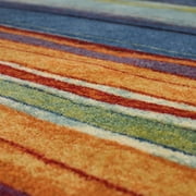 Mohawk Home Rainbow Multi Low Pile Non-Slip Stain/Fade Resistant Indoor Area Rug, 6 x 9