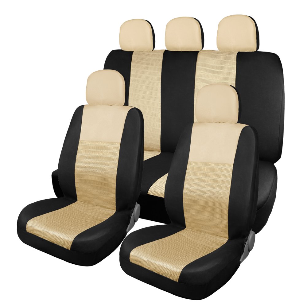 Yellow Black Car 3D Air Mesh Seat Covers Set w/Headrest Cover Walmart