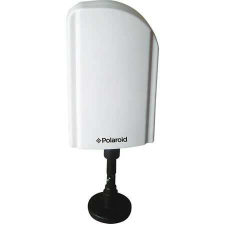 Polaroid 55 Mile IndoorOutdoor HDTV Amplified Antenna - Receives Free HDTV Broadcast Channels 55 Mile Reception Enhanced Quality  Sound - PLAIA1350P