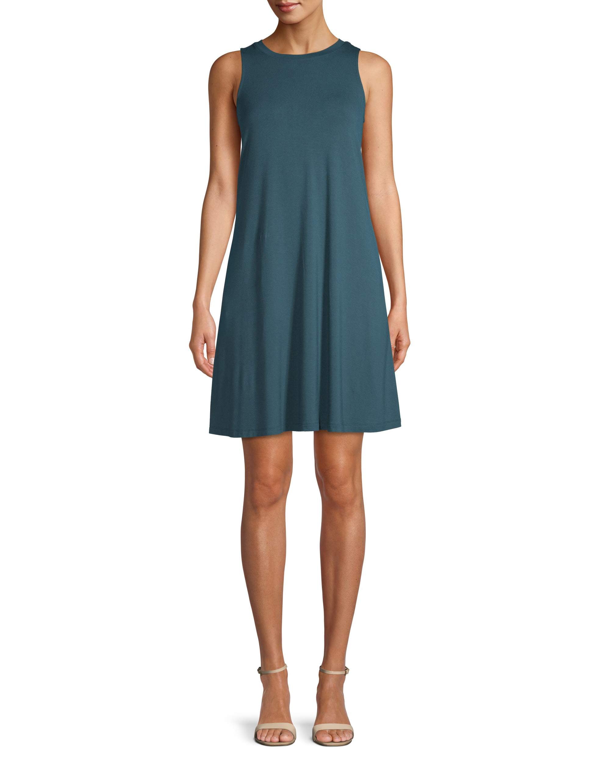 sleeveless knit dress