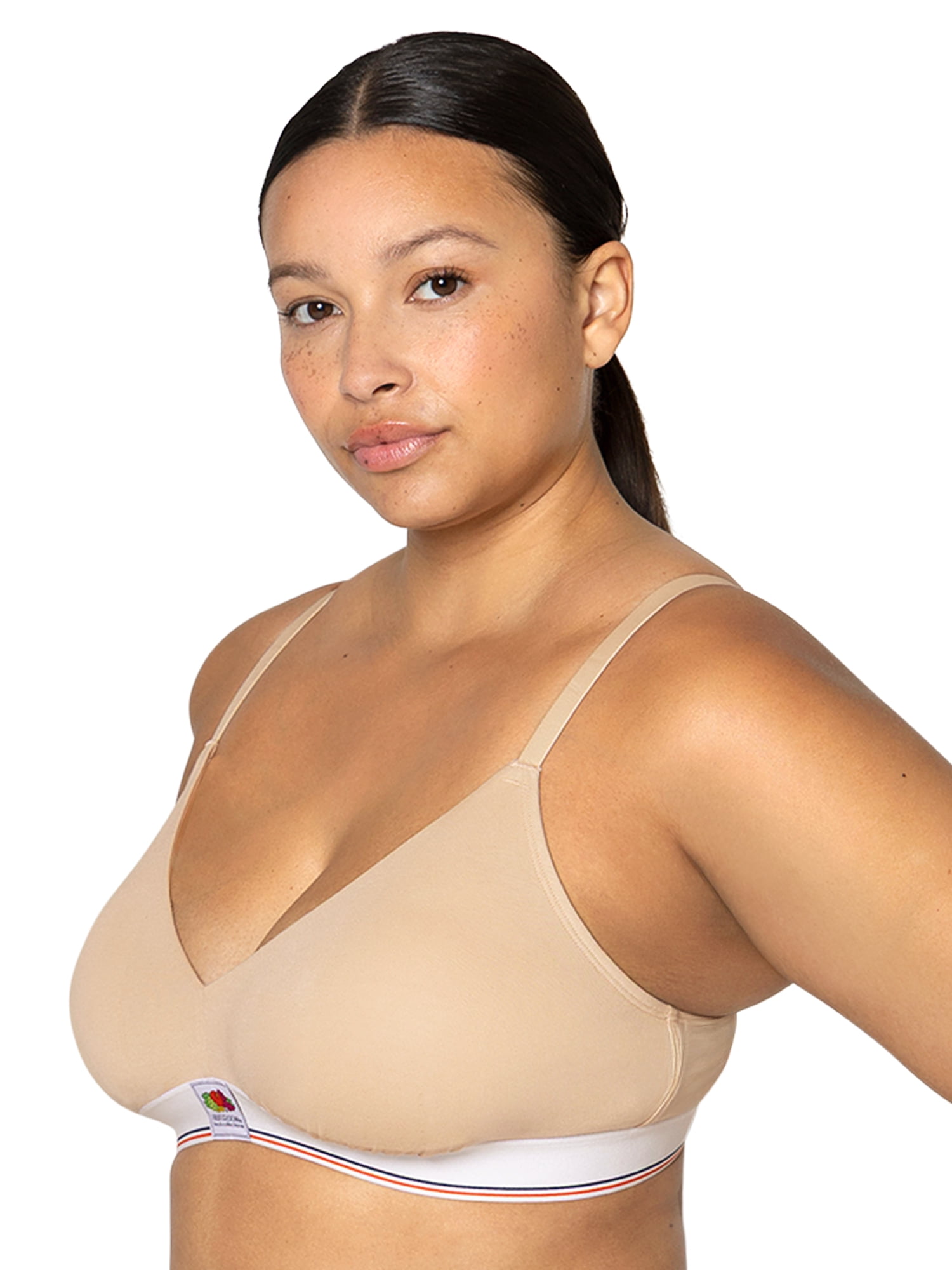 fresh collection by Fruit of the Loom Women's Cotton Triangle Bralette