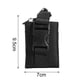 thumbnail image 3 of Walkie Talkie Holder Bag 600D Nylon Radio Magazine Mag Pouch Pocket matsuzay AP007926-01, 3 of 6