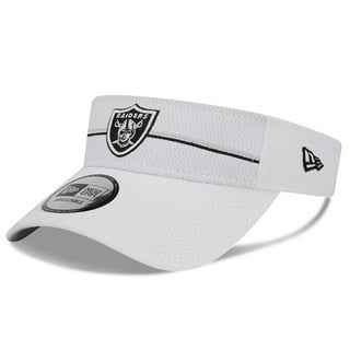 Oakland Raiders New Era Historic Logo Devoted Trucker 9TWENTY Snapback Hat  - Silver/Natural