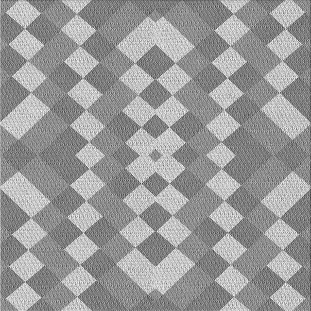 Ahgly Tapis d'Intérieur Lavable en Machine Carré Transitionnel Gris Argenté, 7 Pieds Carré