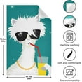 thumbnail image 5 of Chic Alpaca Llama Dish Towels 4 Pack, Sunglasses Stars Washable Tea Towels Dishcloths Lint-Free 18x28 Inch Fast Drying for Kitchen Restaurant Bar Clean, 5 of 7