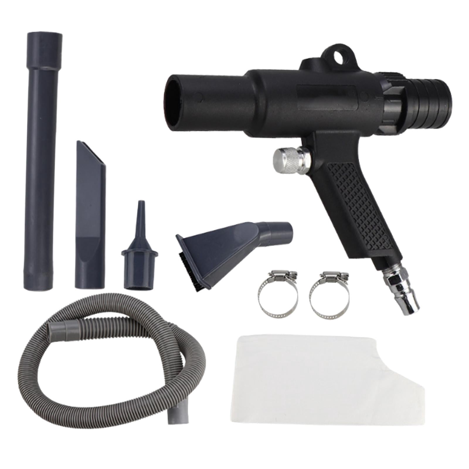JISADER Pneumatic Vacuum Cleaner Kit 2 in 1 Compressed Air Duster for Debris Factory