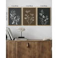 thumbnail image 4 of SHENIFY Vintage Flower Wall Art Retro Floral Wall Hanging Decor Rustic Farmhouse Colorful Botanical Prints Artwork for Office Dining Room Kitchen 11x14in3pcs Natural Framed, 4 of 5