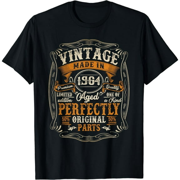 60 Years Old Gift Vintage Made In 1964 60th Birthday Men T-Shirt