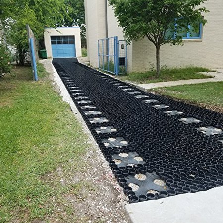 TRUEGRID | Deco Permeable Pavers | Designed as Driveway Pavers, Garden Pavers, Stepping Stone Support, for Walkways, Patios, Poolside, DIY | Outdoor Pavers | 1.8" Depth | Pack of 10 (40 Square Feet)