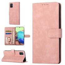 Samsung A71 Wallet Case 5G, Luxury RFID Blocking Card Holder Slot, Stand Premium PU Leather & Soft TPU Back Shockproof Flip Folio Book Magnetic Cover For Samsung Galaxy A71 5G,Pink