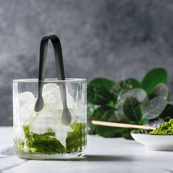 1Pc Black Mini Tongs Cooking Tongs Ice Tongs Sugar Cubes Tongs Stainless Steel Mini Serving Tongs with Smooth Edge for Appetizers,Tea Party, Coffee Bar, Desserts Kitchen Utensils