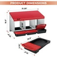 thumbnail image 3 of QinaQin Automatic Rolling Nesting Box, 3 Compartment Galvanized Chicken Nest Box with Removable Trays for Clean Eggs, 3 of 8