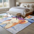 thumbnail image 5 of Winter Dog 5'x8' Area Rug for Living Room, Cute Cat Snowman Snowflake Washable Non-Slip Rugs for Bedroom Nursery Dining Room, StainResistant Low-Pile Kitchen Carpet Large Entryway Rugs, 5 of 9
