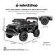 thumbnail image 2 of Carro Eléctrico Jeep Niño Montable Infantil Control Remoto Color Rojo, 2 of 7