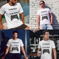 thumbnail image 3 of Greenyef Graphics I Paused My Game to Be Here Video Gamer Gift for Men Teenagers Gaming Funny Graphic T-Shirt Style-18 (White, Medium), 3 of 6