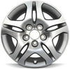 Road Ready Car Wheel For 2005-2010 Honda Odyssey 16 Inch 5 Lug Grey Machined Aluminum Rim Fits R16 Tire