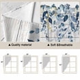 thumbnail image 5 of Blue Eucalyptus Coastal Swag Valances for Windows 2 Pack, Kitchen Window Curtains 36 Inch Length, Beach Starfish Shell Nautical Retro Privacy Swag Curtains for Living Room/Bathroom 36"x36", 5 of 8