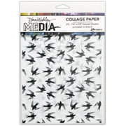 Dina Wakley Media Collage Tissue Paper  7.5"X10" 20/Pkg-Flying Things