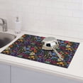 thumbnail image 6 of Vsdgher Flowers And Birds Dish Drying Mat Super Absorbent Drying Mat Large Dish Drying Mats for Kitchen Counter Kitchen Drying Mat 24" x 18", 6 of 7