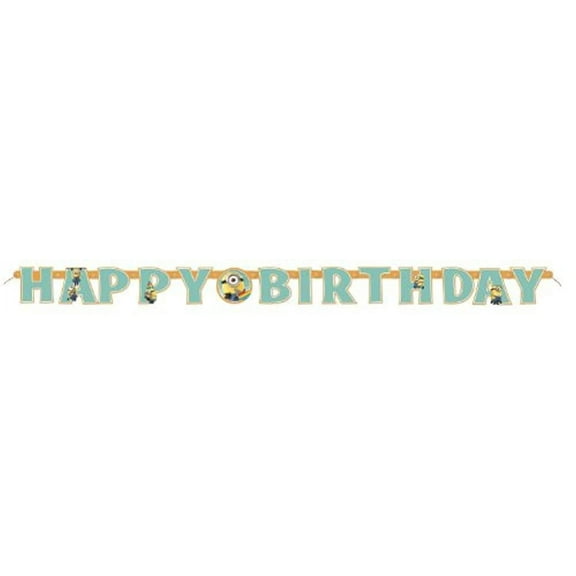 Unique Industries Carl Assorted Colors Party Banner, 7.5" x 10.5"
