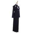 thumbnail image 4 of S/M Fit High Neck Collar Sexy Cut Outs Thigh High Side Slit Dress, 4 of 5