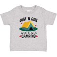 thumbnail image 3 of Inktastic Just a Girl Who Loves Camping Girls Baby T-Shirt, 3 of 5