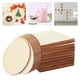 thumbnail image 3 of Piezas de madera espolvoreadas Rodajas Astillas Cuadrados Círculos Decoración Pintura Posavasos 20 piezas mixtas, 3 of 9