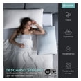 thumbnail image 3 of Almohada Memory Foam, Cool Bamboo, Funda Fría Hipoalergénica, Ajustable Esquimal (Blanco, Estándar), 3 of 7