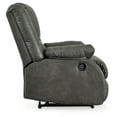 thumbnail image 6 of Signature Design by Ashley Bladewood Faux Leather Upholstered Manual Zero Wall Recliner, Gray, 6 of 7