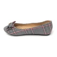 thumbnail image 2 of Victoria K Women's Glen Plaid Matching Bow With Rhinestone Ballerina Flats, 2 of 5