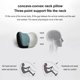 thumbnail image 5 of Almohada cervical universal para coche para viajes | Cojín ergonómico de espuma viscoelástica para reposacabezas con correa ajustable | Opciones en azul claro y gris para conductor y pasajero, 5 of 6