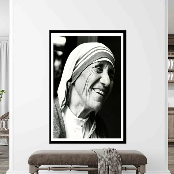 Mother Teresa, Canvas Home Decor, Canvas Decor, Wall Decor, Mother Teresa Photo Artwork, Portrait Canvas Art, Portre Canvas Poster, Canvas Wall Decor - Rolled Canvas