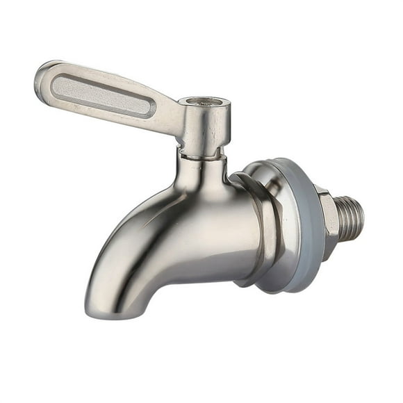 Aqestyerly Stainless Steel Spigot Faucet Tap Replacement for Wine Barrel Beverage Water Dispenser Durable Anti-Rust Tap Replacement Part HWRETIE